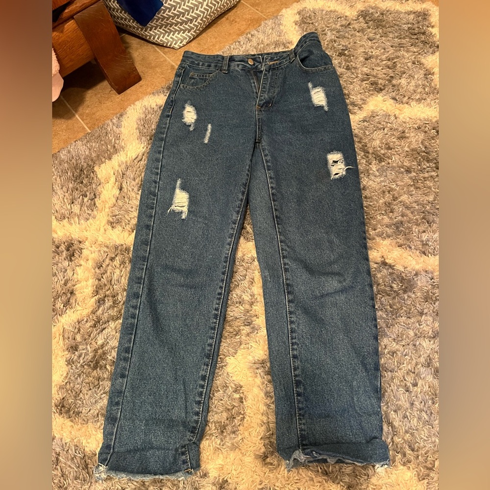 High waisted mom jeans